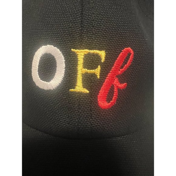 Off-White Women's Black Embroidered Logo Baseball Cap Hat One size fits all - Picture 6 of 12